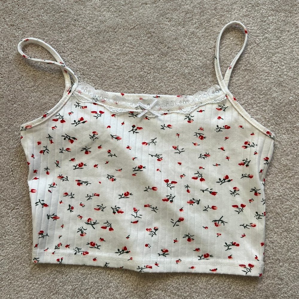 Red Floral Tank